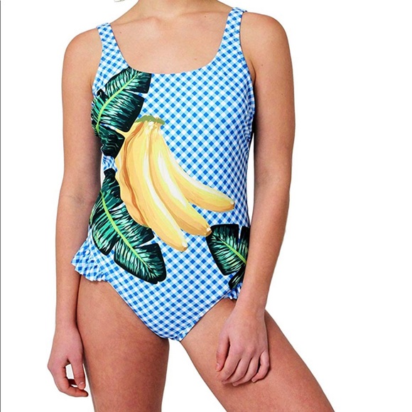 Juicy Couture Other - Juicy Couture One Piece Banana Print Swim Suit